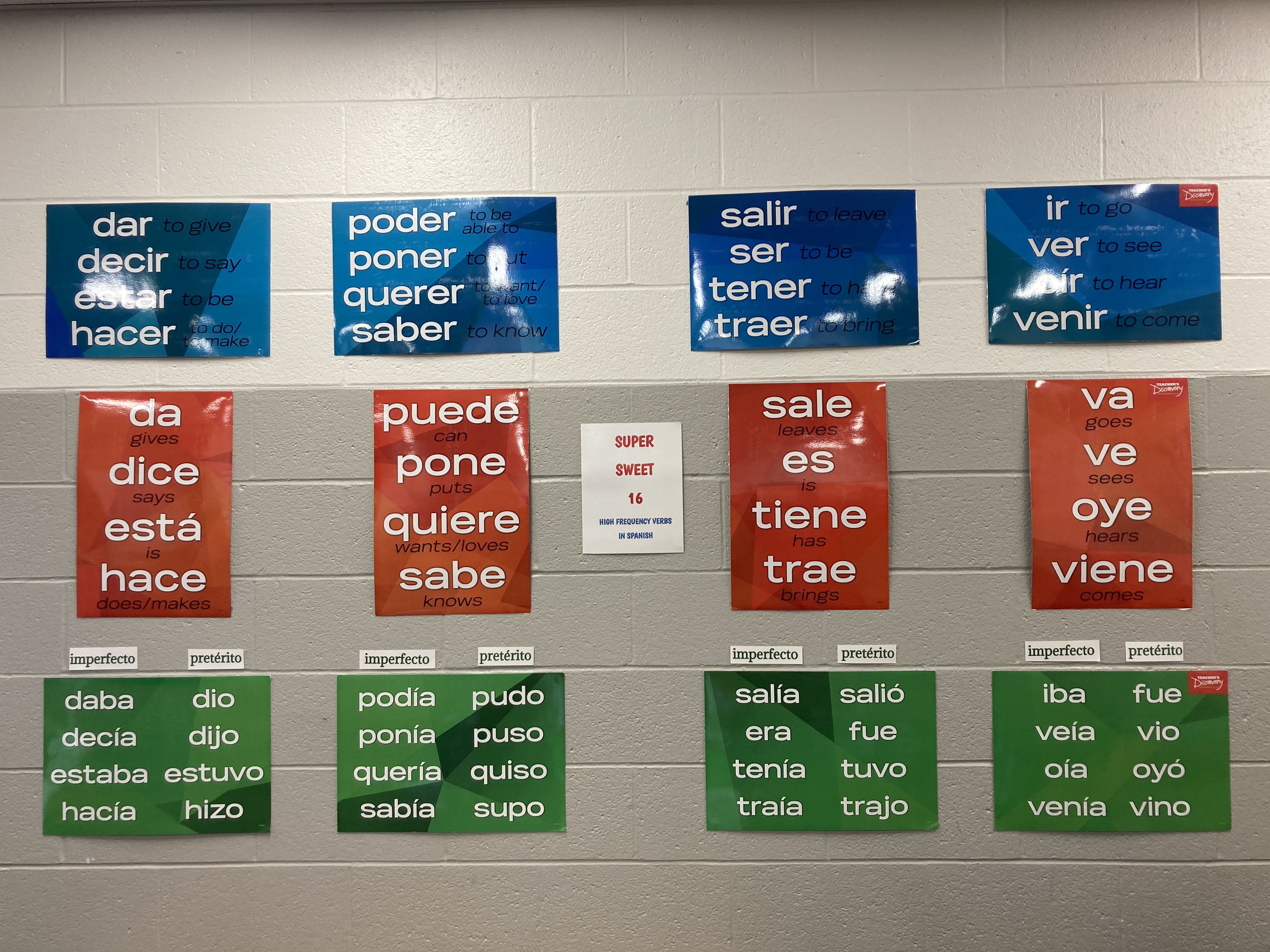 High-frequency verb wall